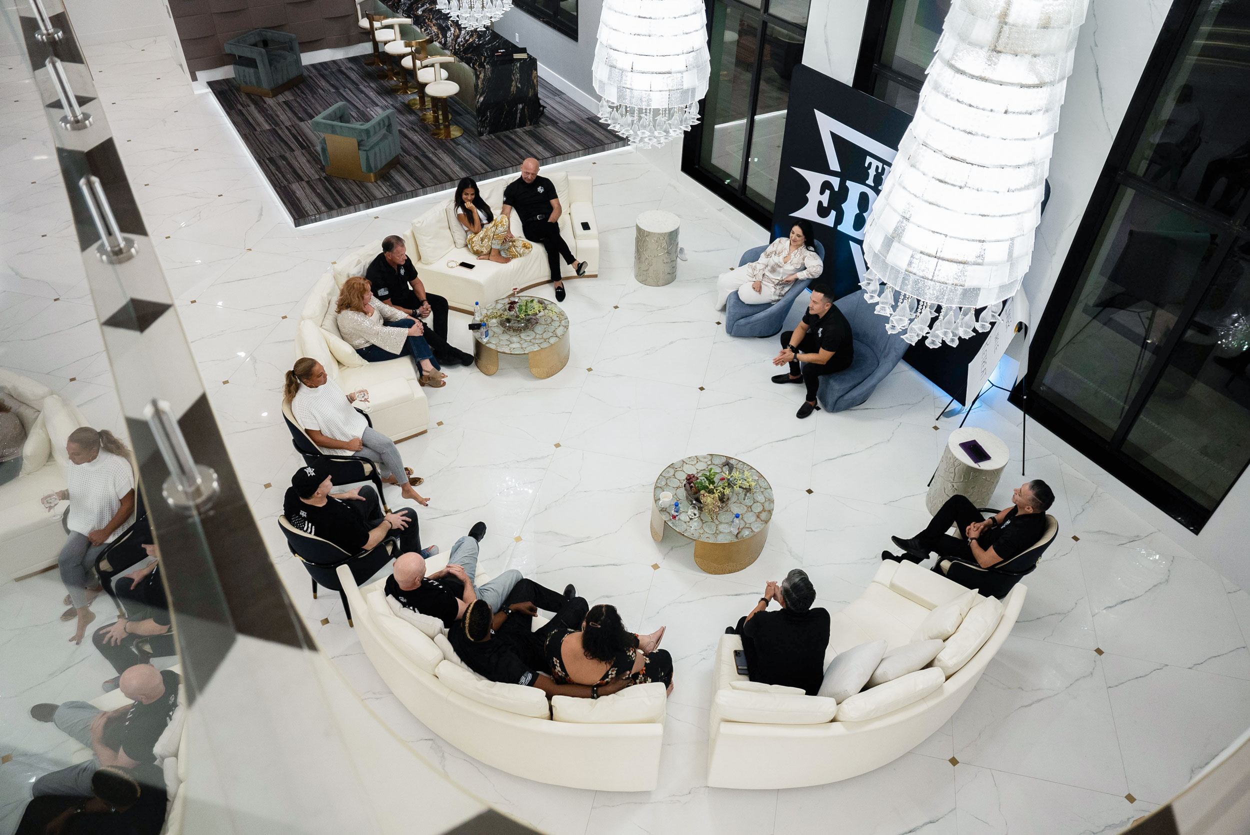 CEOS and Raul Villacis sharing at edge inner circle Mastermind