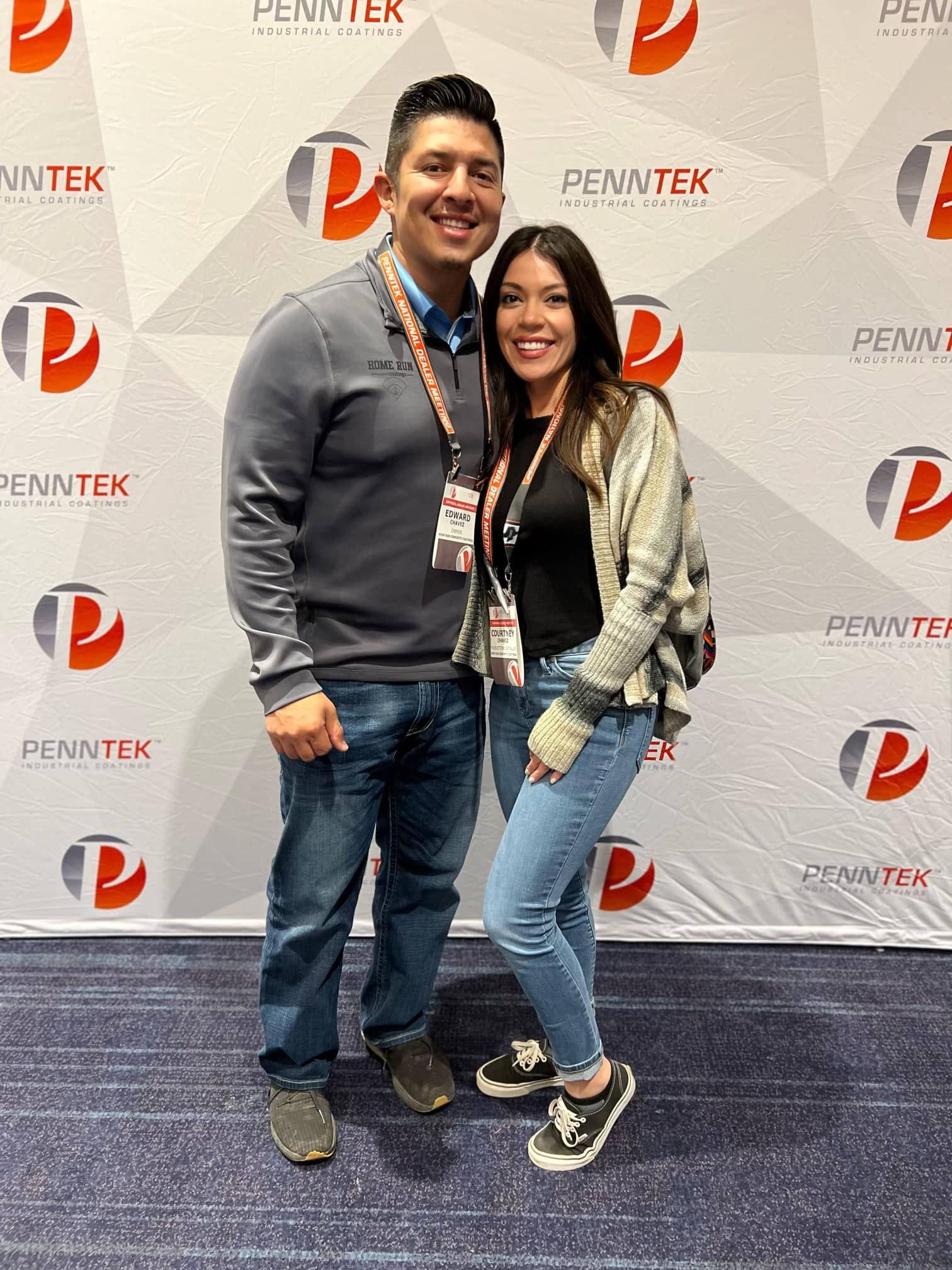 Home Run Concrete Coatings owners in conference