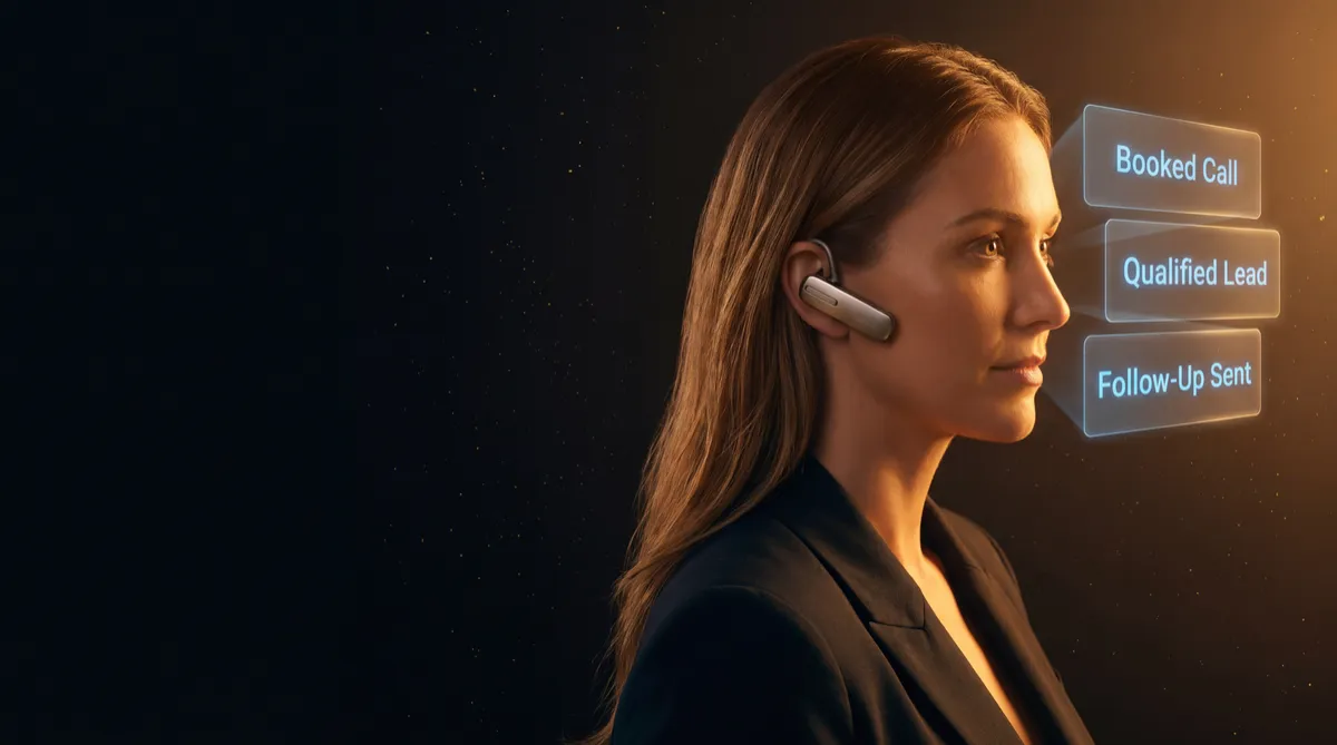 AI receptionist answering a call, qualifying the lead and booking the appointment