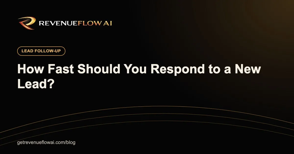 How Fast Should You Respond to a New Lead? What the Research Actually Says