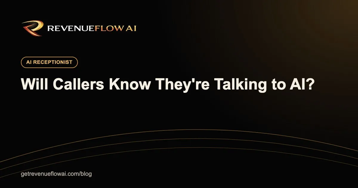 Will callers know they're talking to AI? - RevenueFlow AI