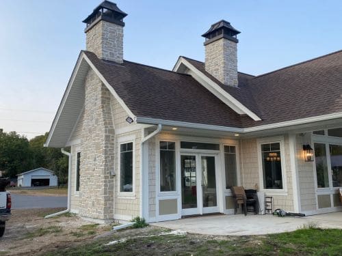 Stone Chimney Installation in Brainerd