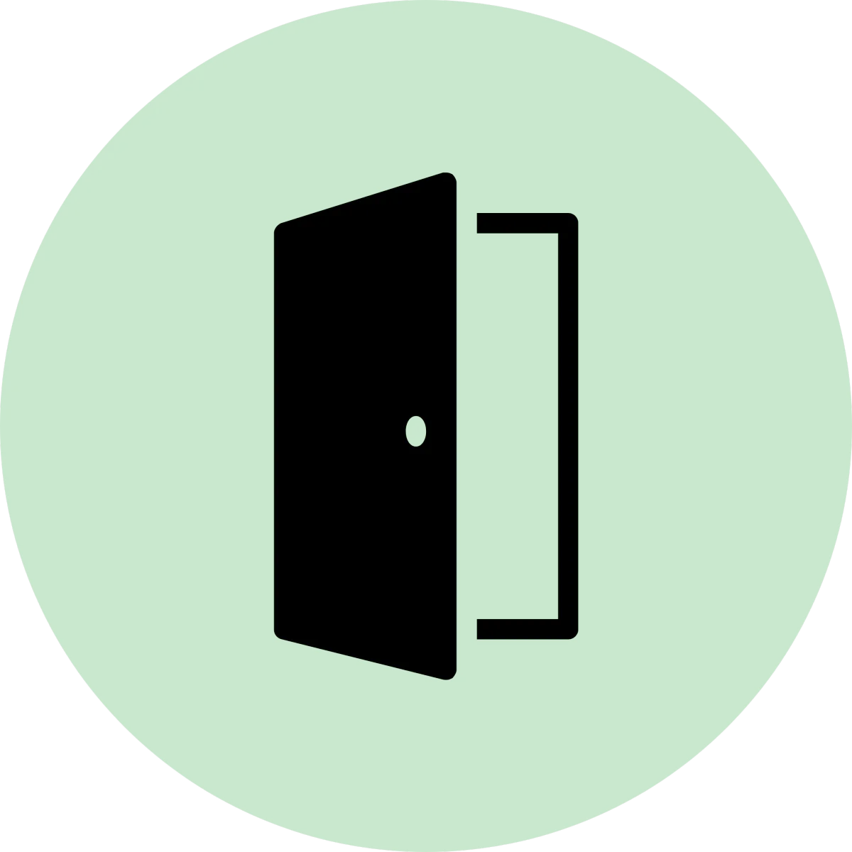 Icon of a door for doors and trim services.