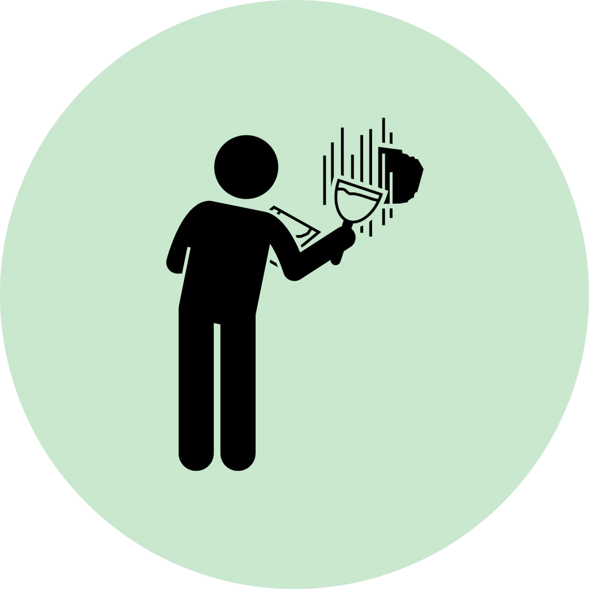 Icon of a person patching drywall for drywall patching services.