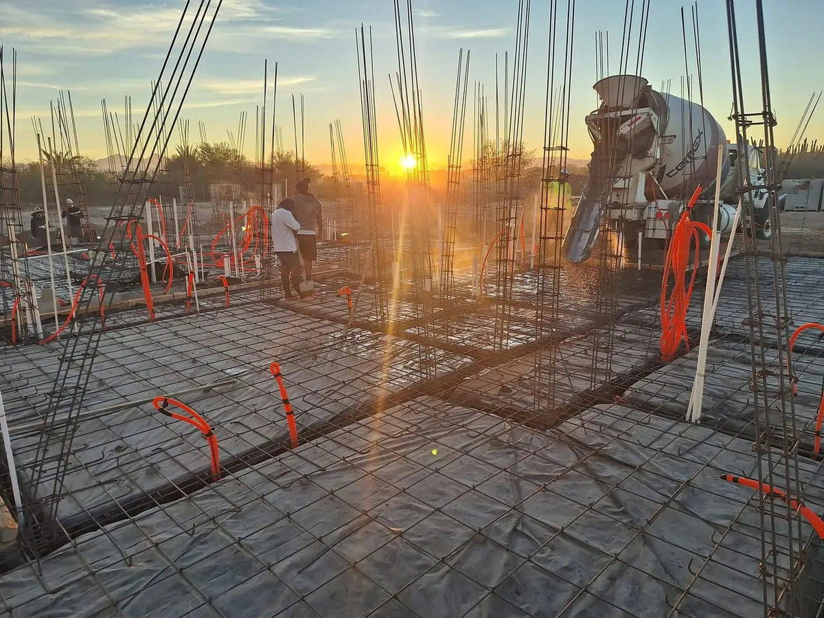 Construction at Villas de Oasis La Paz BCS Dream Baja Realty