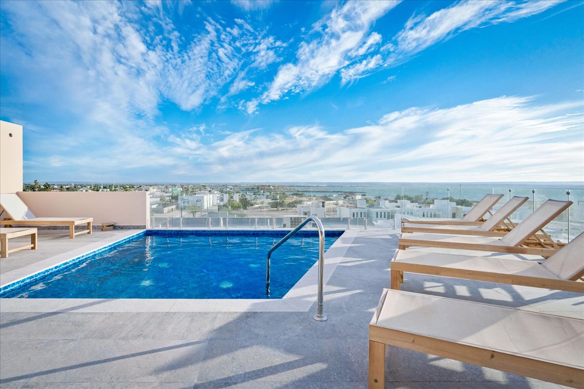 Rooftop Swimming Pool Marvista La Paz Dream Baja Realty