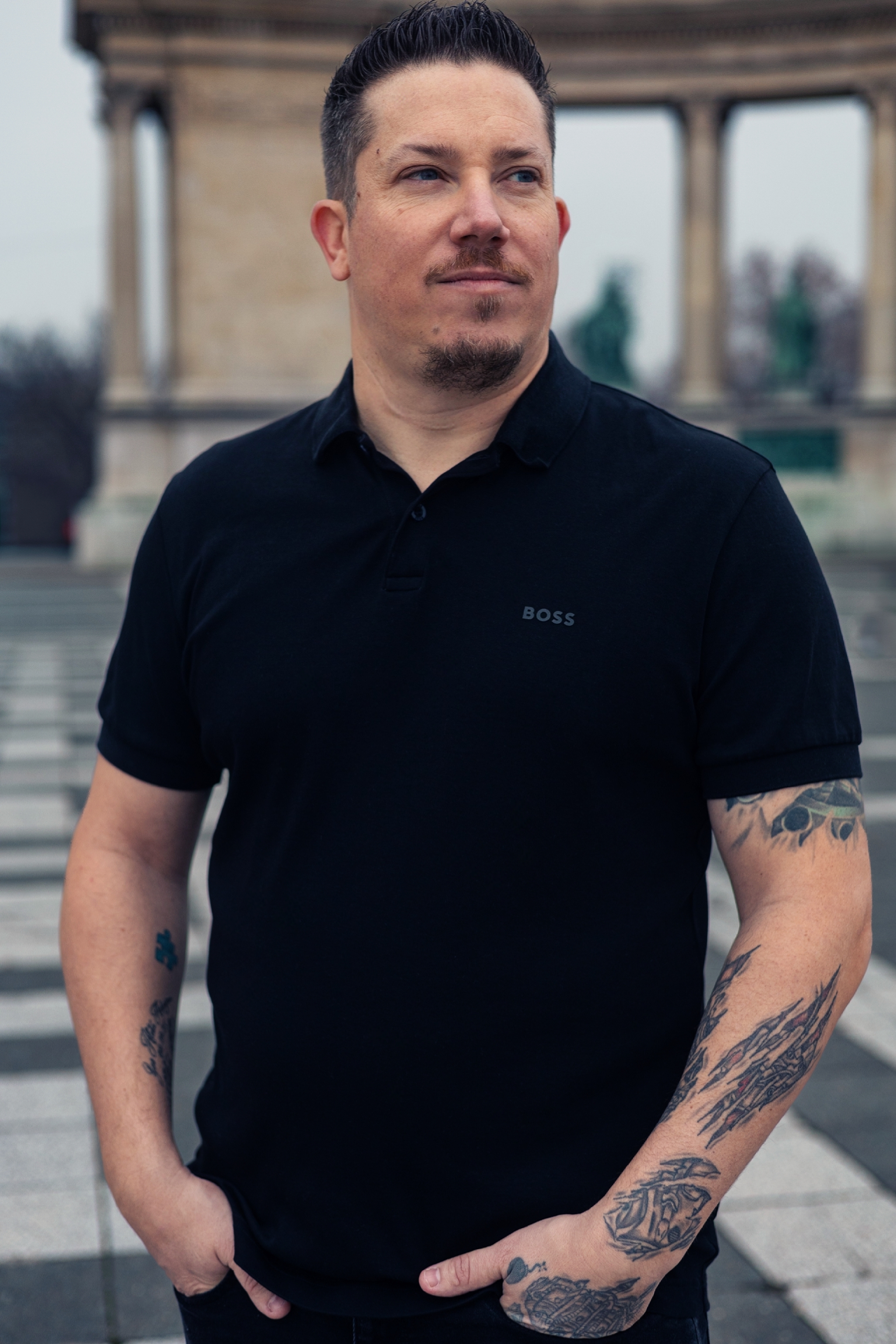 Portrait of Balint Adorjan, founder of One Call Close, in a modern editorial style.