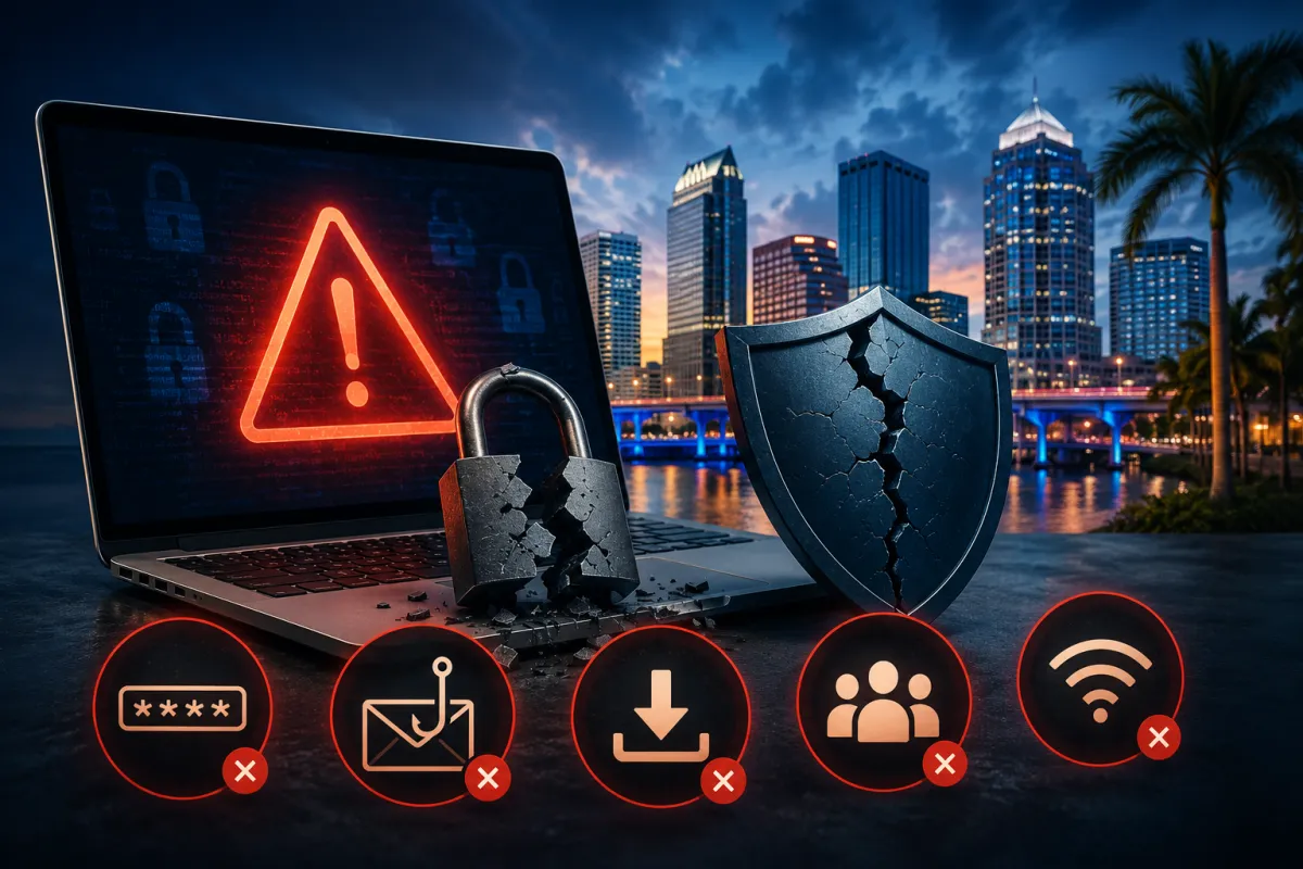 The 5 Biggest Cybersecurity Mistakes Tampa Bay Small Businesses Make (And How to Fix Them)
