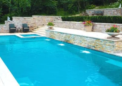 swimming pool on mountain