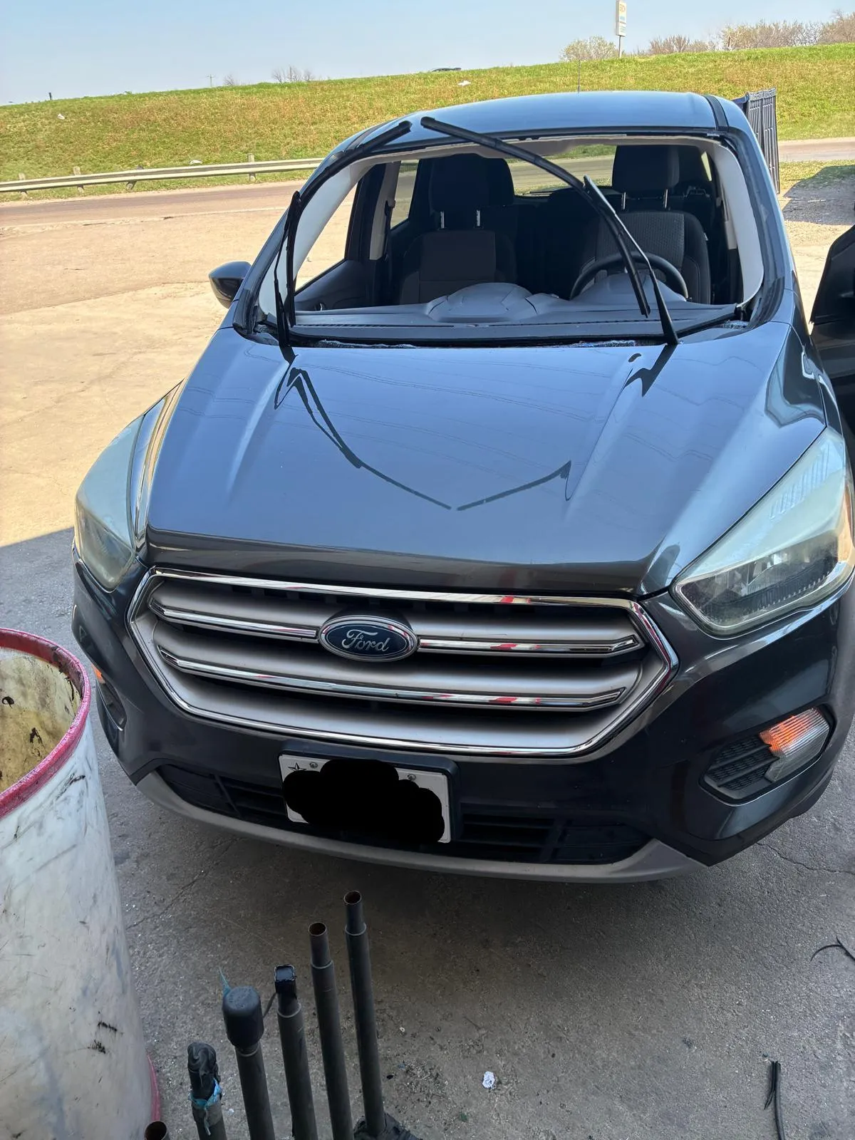 windshield replacement (without front glass)