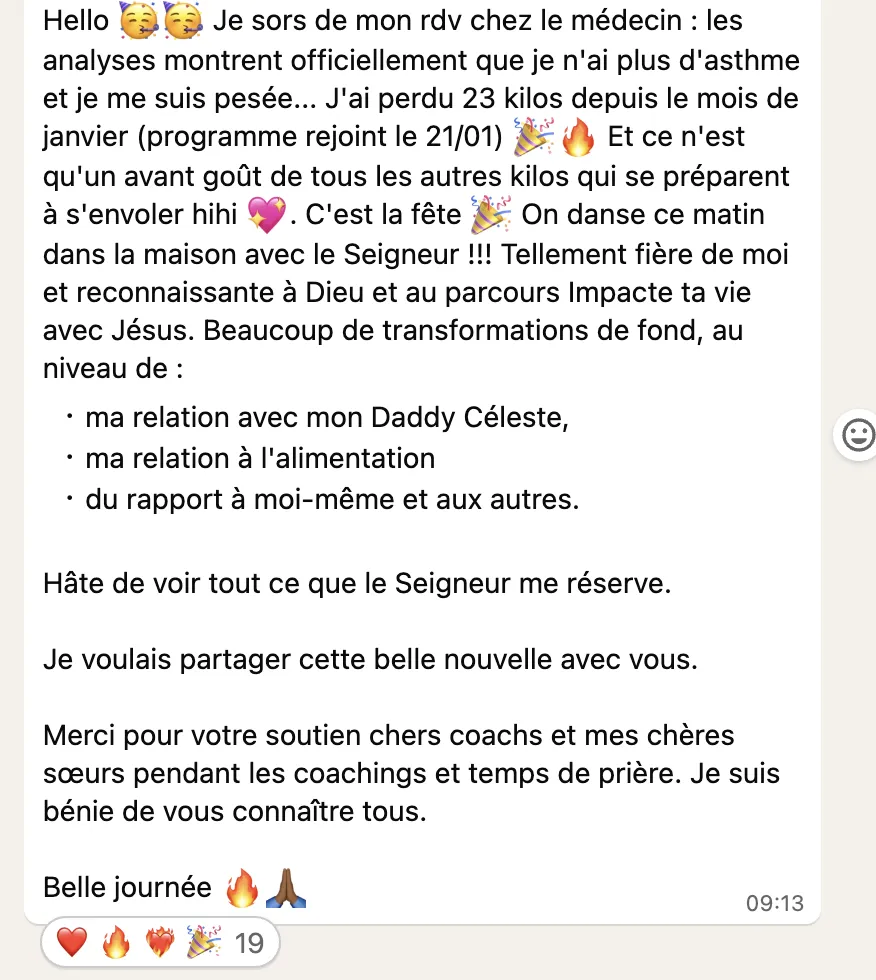 Sybille — perdue 20 kg