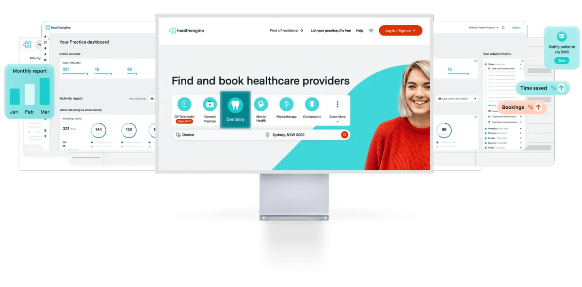 Fill Your Calendar, Reduce Admin And Deliver Exceptional Care - All With Healthengine