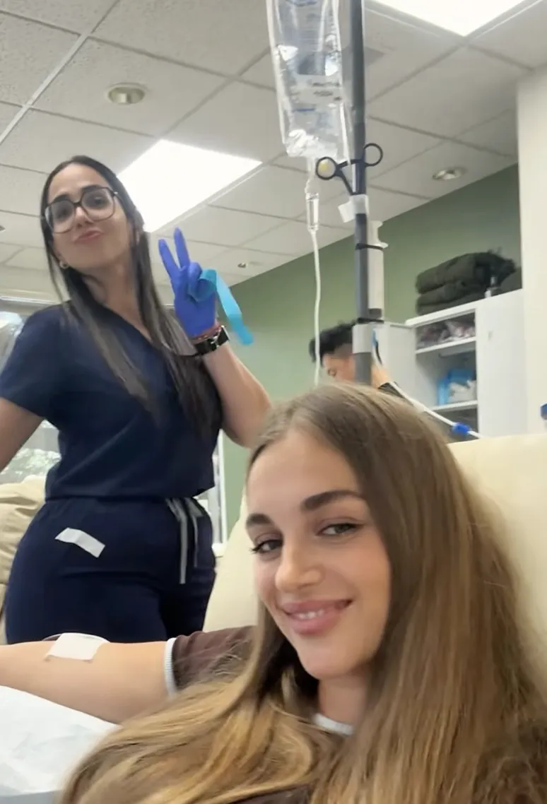 Patient after Long COVID Blood Cleanse session