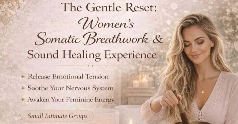 Breathwork and sound healing workshop session in Victoria