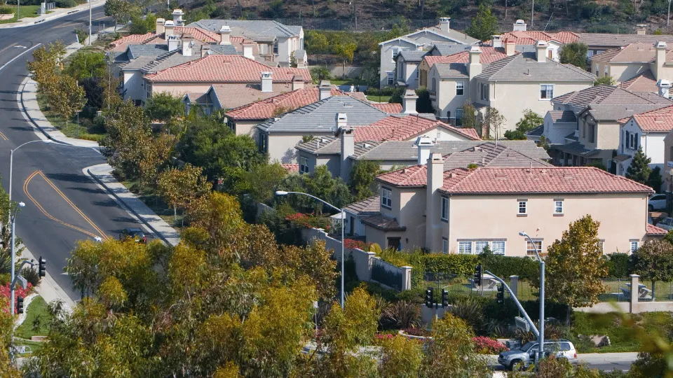 Garden Grove residential area representing senior downsizing and family transition support.