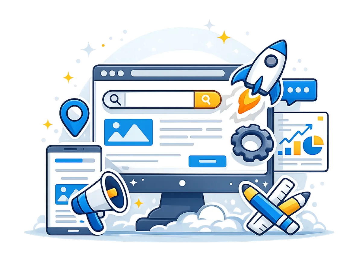 تصميم وإنشاء موقع إلكتروني احترافي