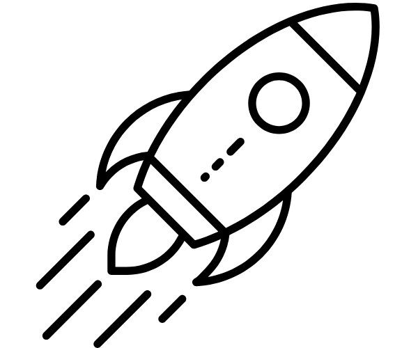 A rocket icon demonstrating how SaaS tool support enables monday.com implementation
