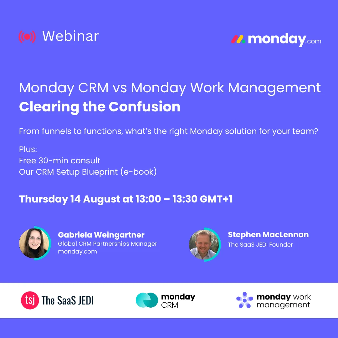 Monday CRM vs Monday work Management which is the right solution for your team webinar