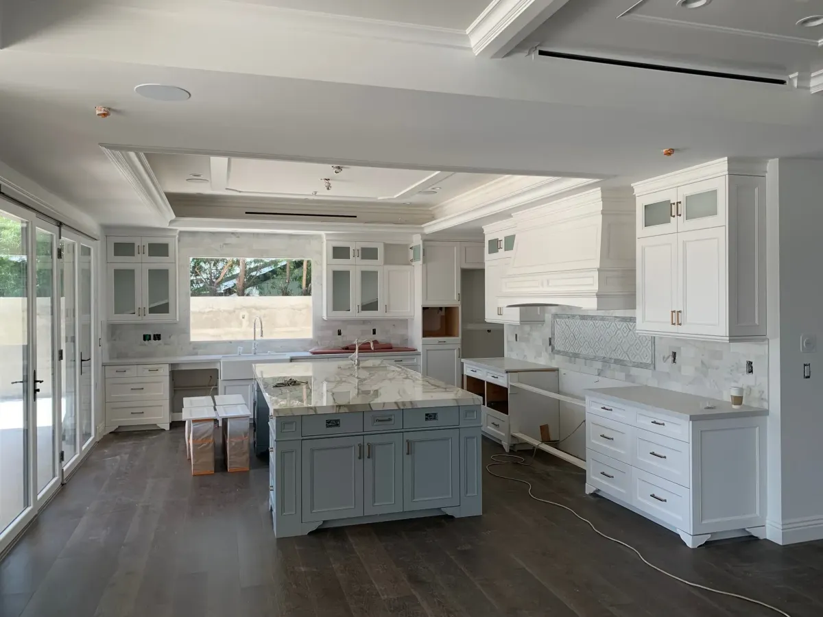 newly renovated kitchen by JMS Developers Inc.