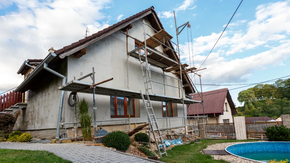 in progress home renovation in Santa Monica by JMS