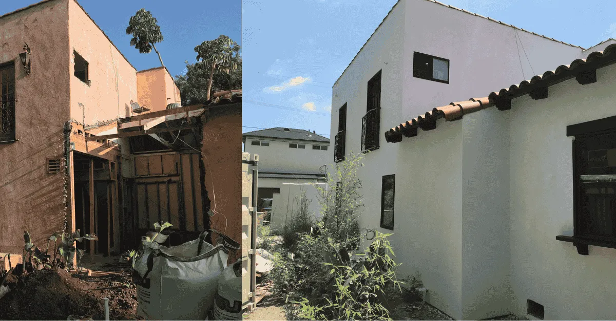 before and after JMS room addition project
