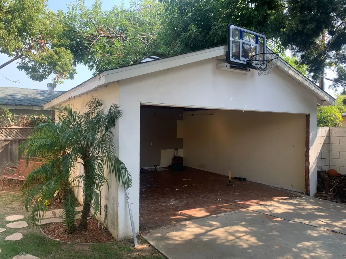 garage before the conversion project by JMS in Inglewood