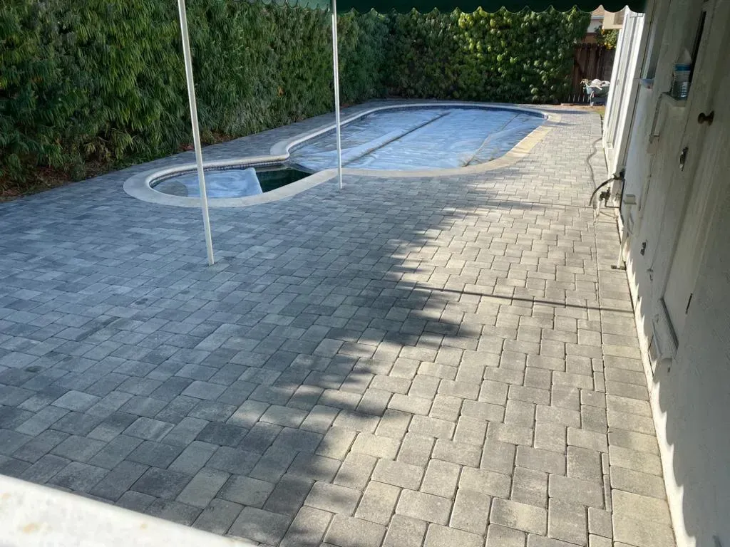 Completed pavers by JMS Developers Inc in Santa Monica