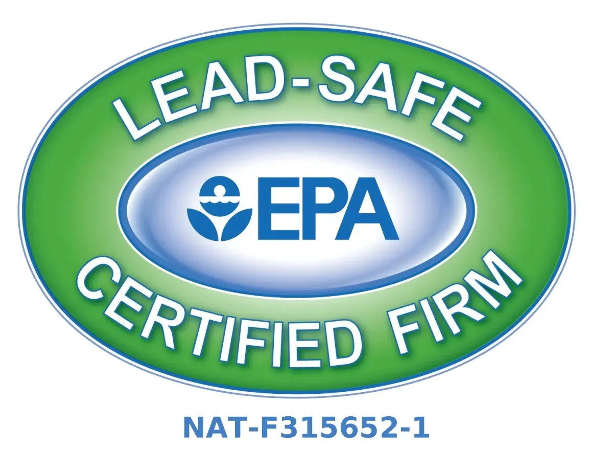 Certified under the EPA Renovation, Repair and Painting (RRP) Rule.