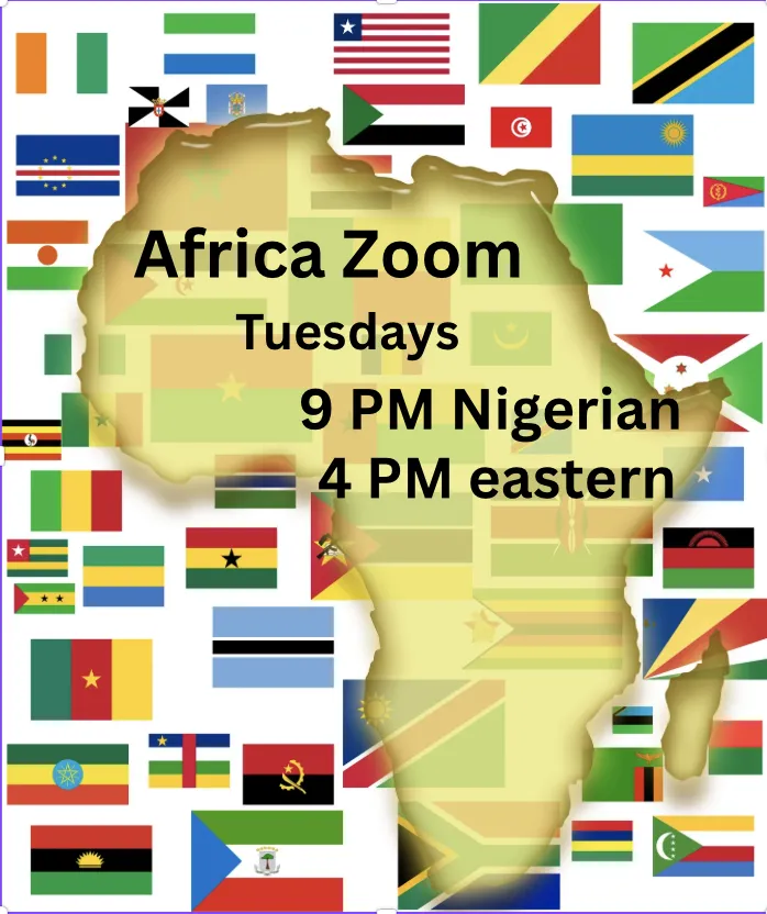 Africa zoom calls Tuesday 