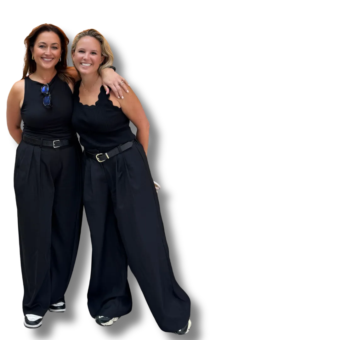 Georgia & Cathy in black