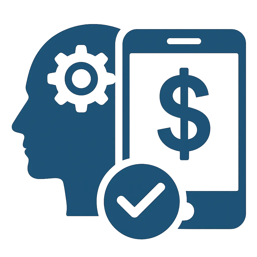 A flat lay of printed workshop materials, including checklists, templates, and a laptop displaying a live webinar, all arranged on a clean white desk with a coffee mug and pen, evoking a sense of organized, practical learning.