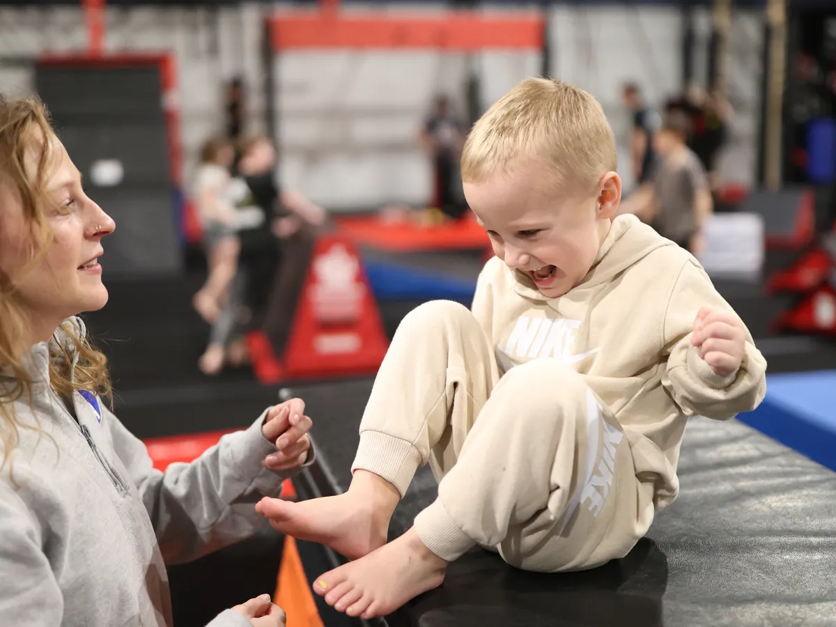 baby ninja having fun at united athletics