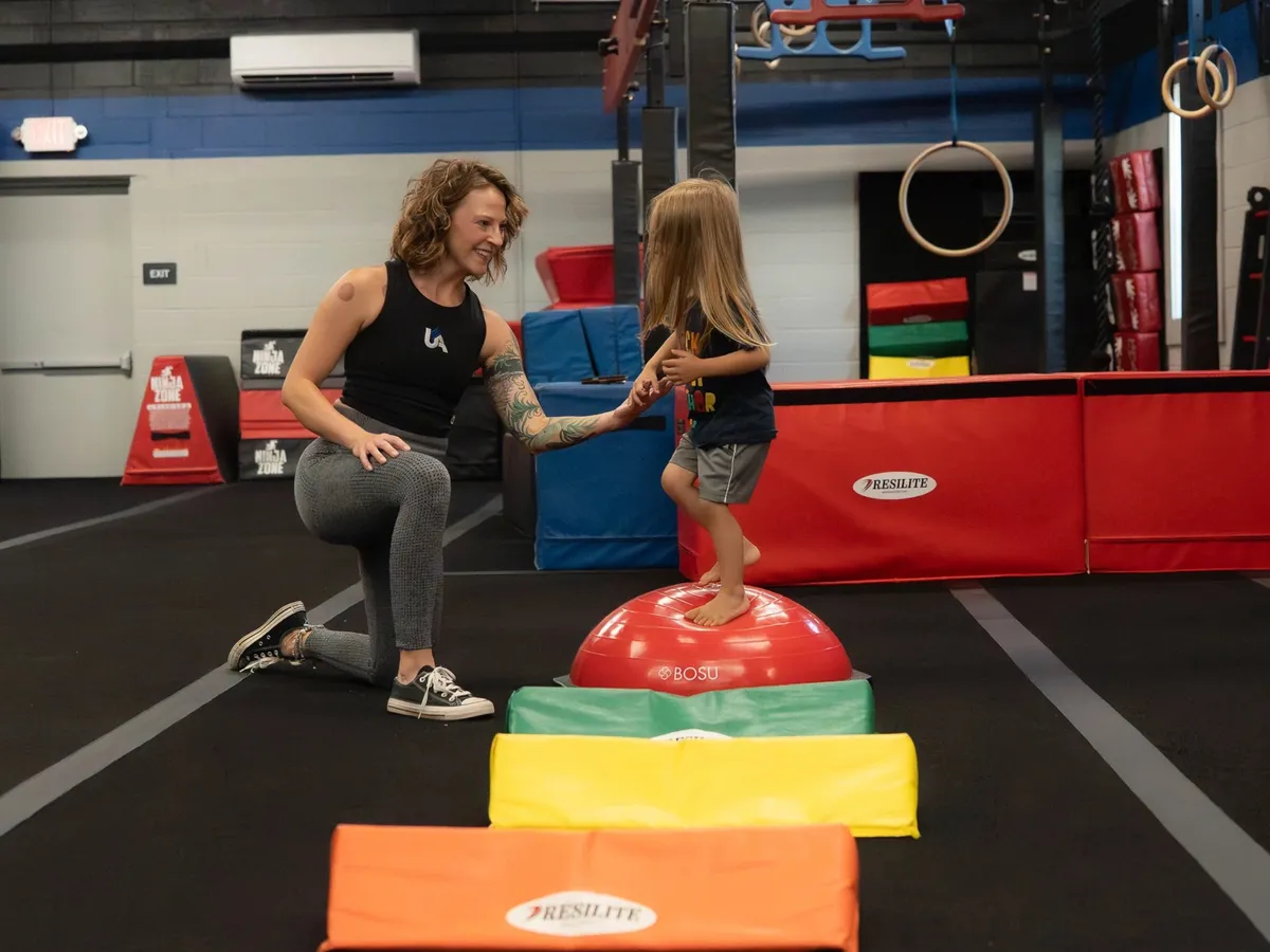 Kids recreational gymnastics at United Athletics in Littlestown PA