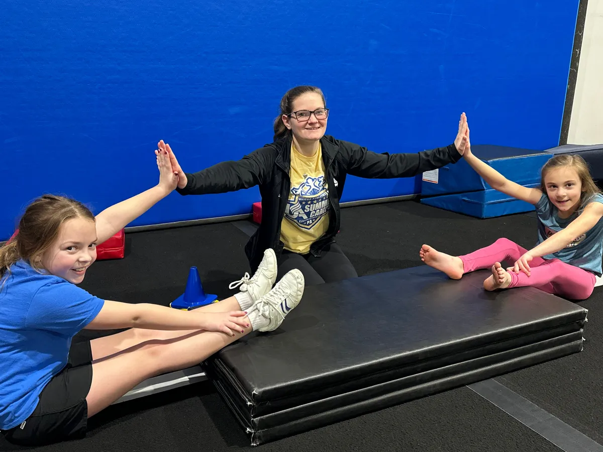 Tumbling class at united athletics