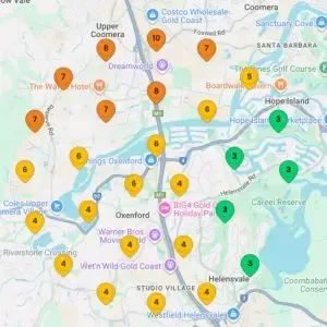 Google Map Visibility