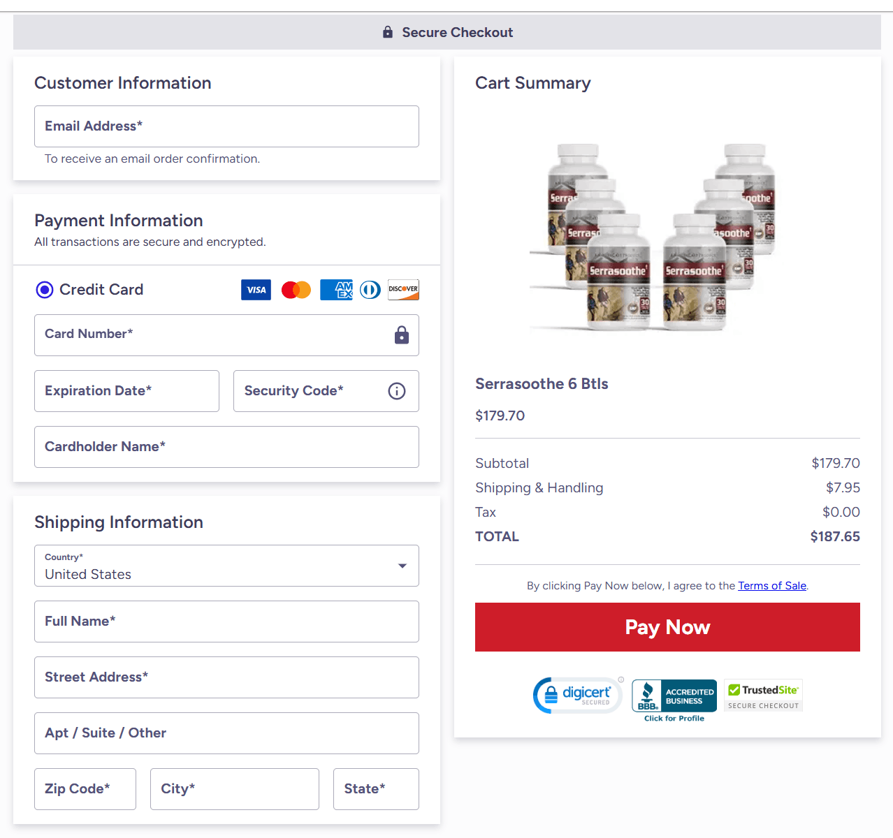 Seerasoothe OrderPage