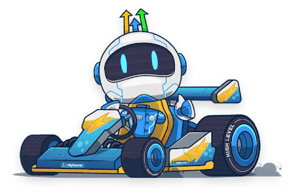 bot on a car