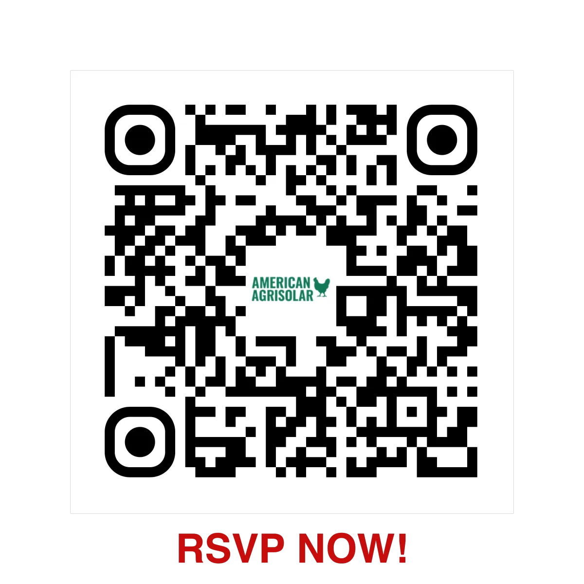 QR Code to scan for event agenda
