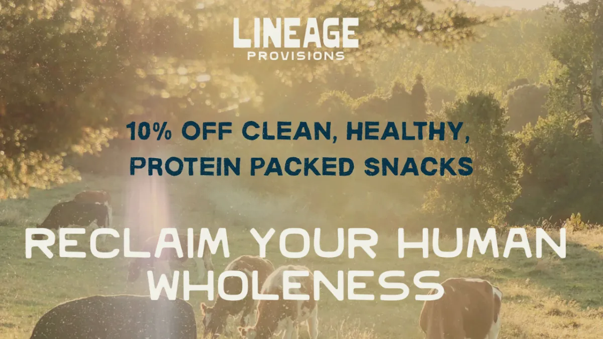 lineage provisions protein clean healthy snacks and supplements