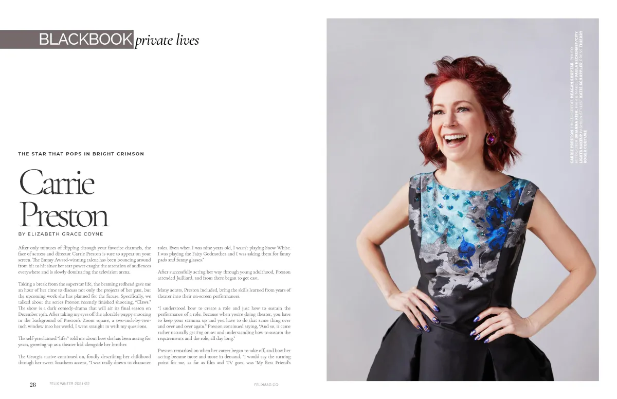 carrie preston from claws hair and makeup styled in new york photoshoot