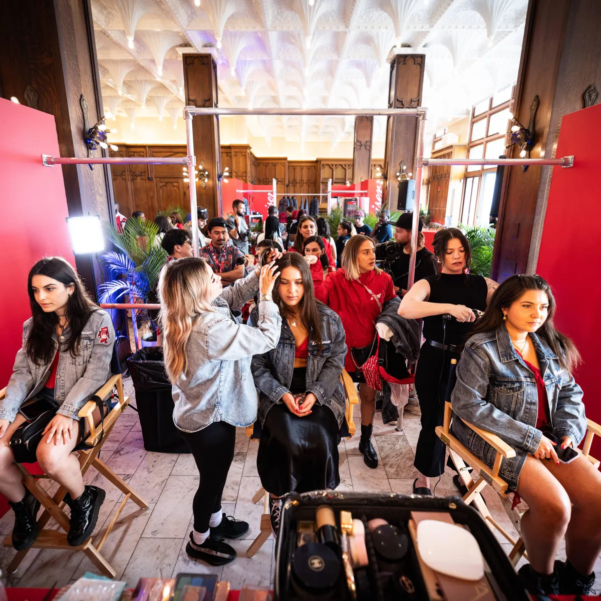 brand activation makeup team, experiential marketing event glam, product launch beauty services, influencer event makeup application, immersive brand activation beauty, on site beauty team for marketing event, experiential production glam team, pop up event makeup services, activation event makeup artist, brand campaign event glam