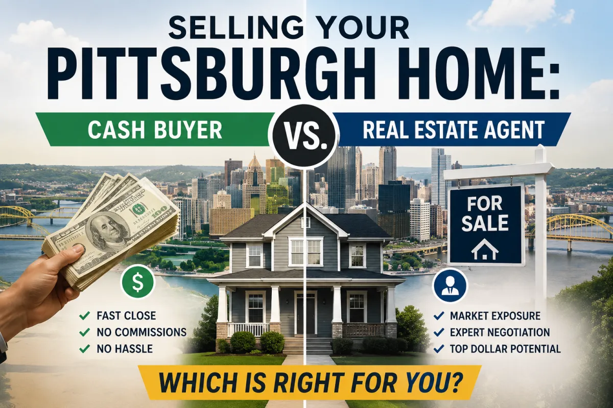 Selling Your Pittsburgh Home: Cash Buyer vs. Real Estate Agent – Which is Right for You?
