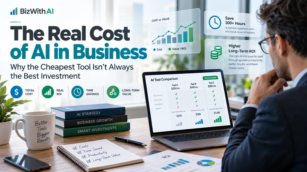 The Real Cost of AI in Business | BizWithAI  Copy