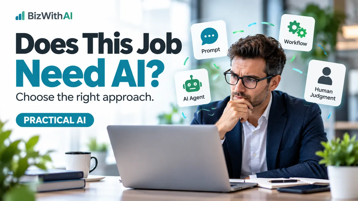 Does This Job Actually Need AI? 