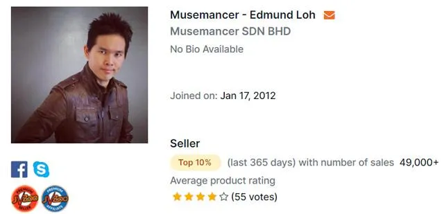 JVZoo Vendor Profile