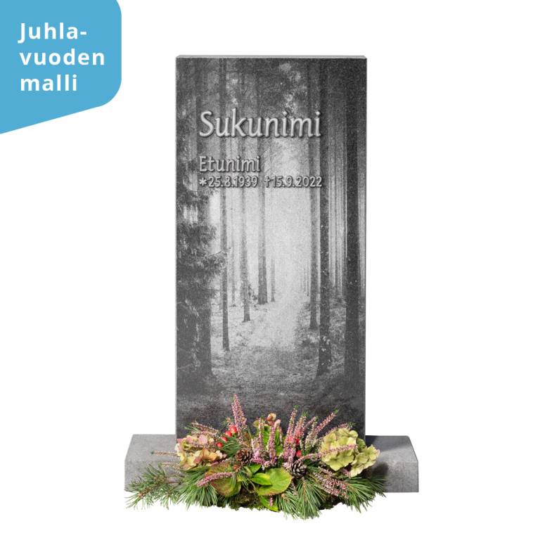 Hautakivi Muistojen polku