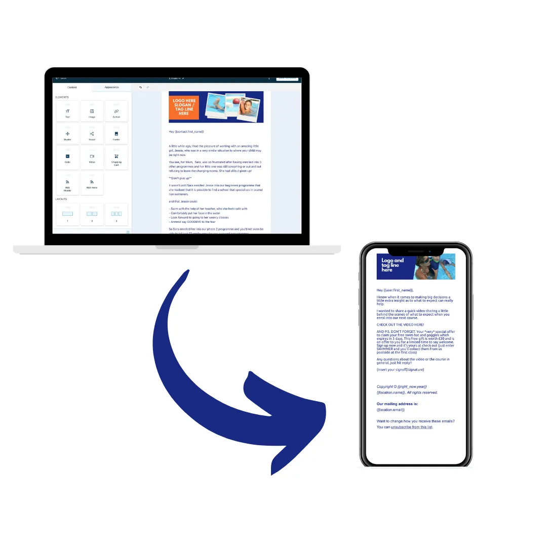 Intu Sport Email Marketing for Swim Schools