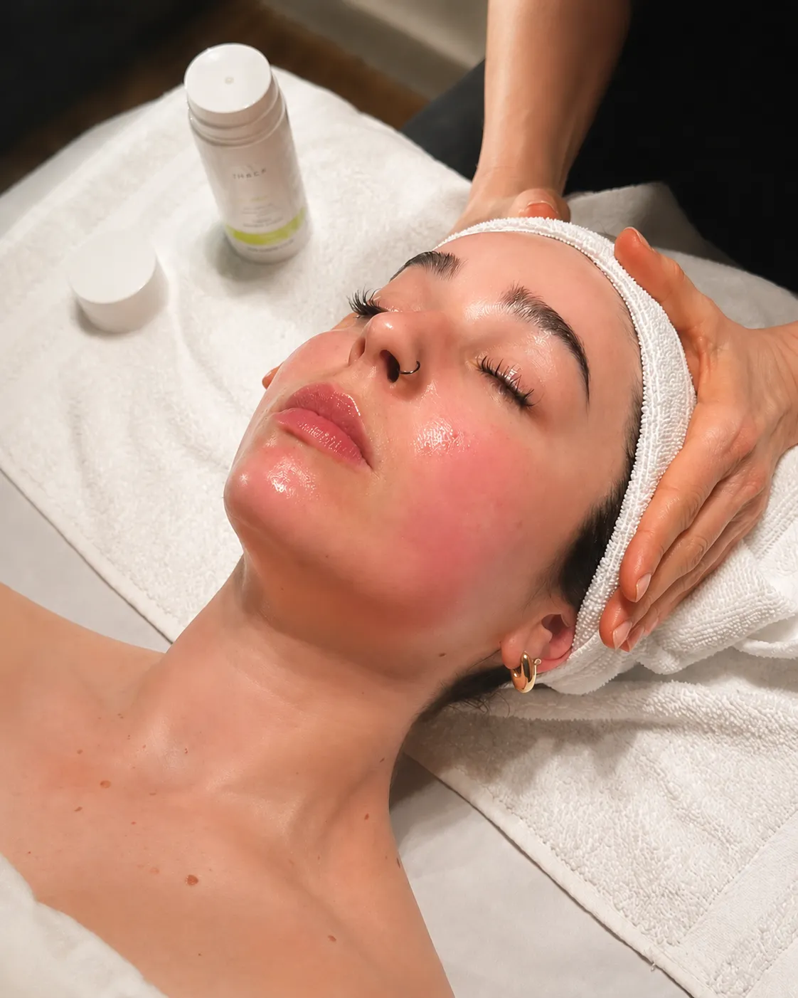 TriaWave microcurrent facial technology at Spa Mariana