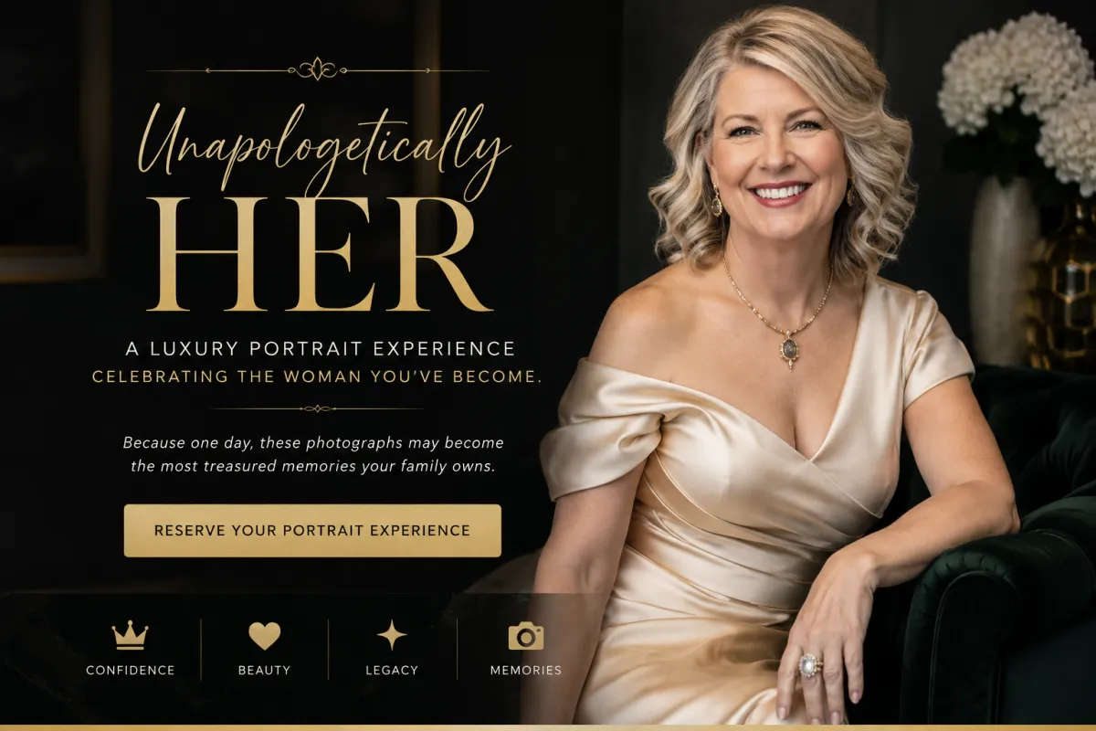Luxury portrait of confident woman over 50 in San Diego by portrait photographer Shadi Ameri during the Unapologetically Her portrait experience.