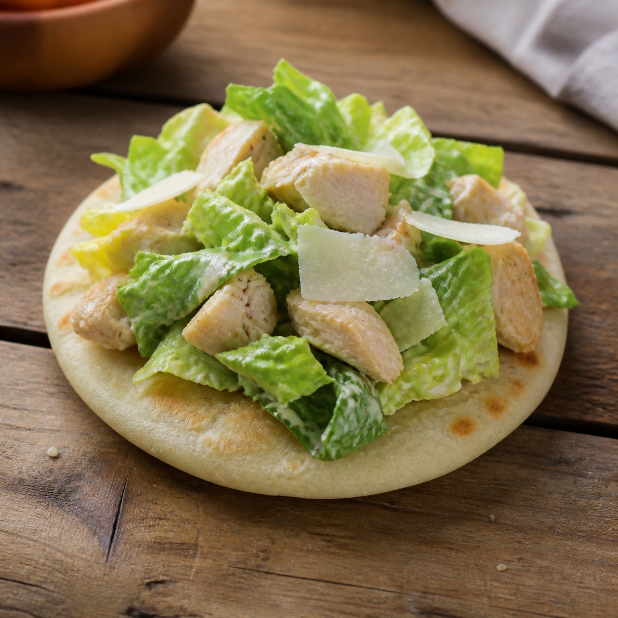 Chicken Caesar Arepa Wrap — gluten-free arepa recipe